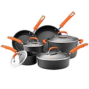 Rachael Ray 10-pc. Hard-Anodized Cookware Set