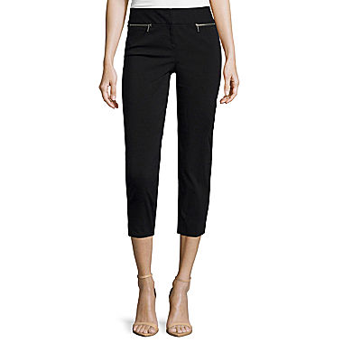 Worthington Slim-Fit Cropped Pants