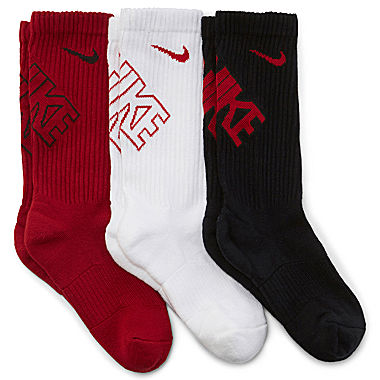 Nike 3-pk. Performance Crew Socks - Boys