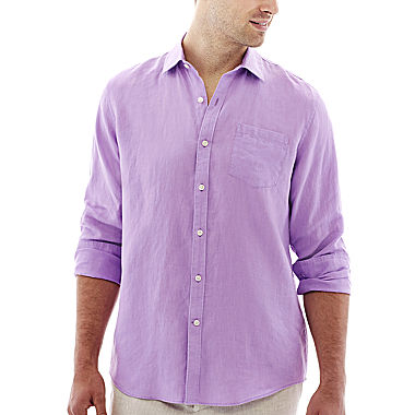 Claiborne Long-Sleeve Linen Shirt